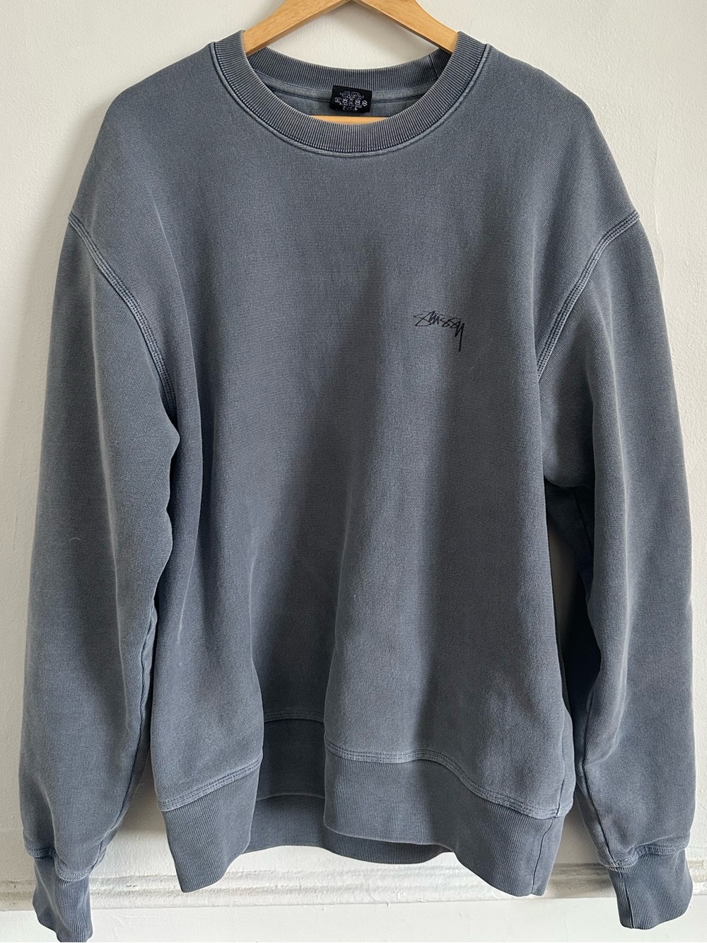Stussy Light Blue Crewneck Sweatshirt (L)